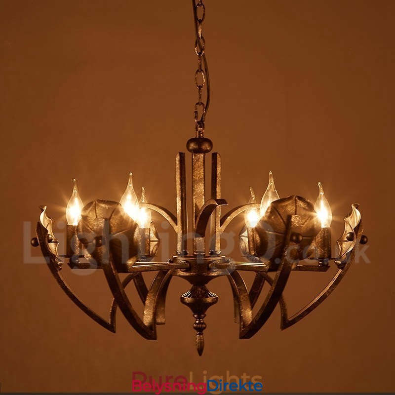 Industriell Stil Stålbelysning Butikk Pendellysekrone