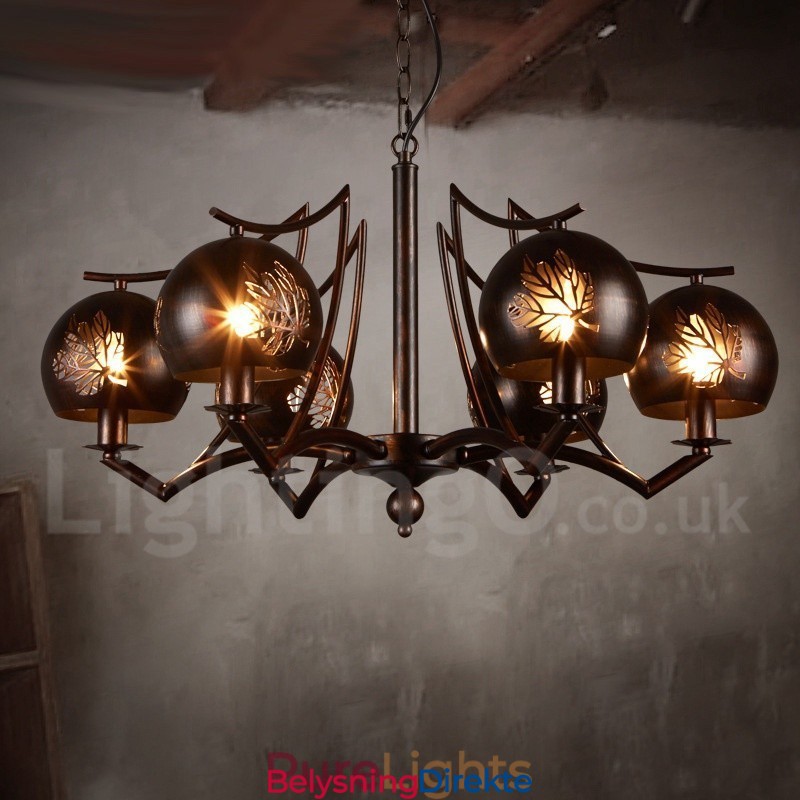 Industriell Stil Stålbelysning Butikk Pendellysekrone