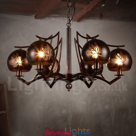 Industriell Stil Stålbelysning Butikk Pendellysekrone