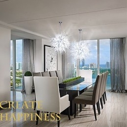 Lysekrone-Anhengslampe Imitert Krystallkule