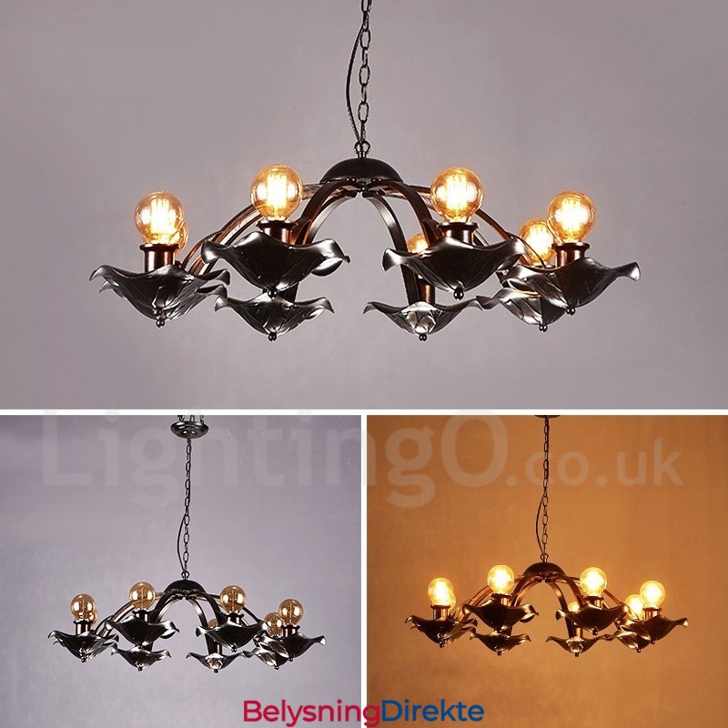 Industriell Stil Stålbelysning Butikk Pendellysekrone