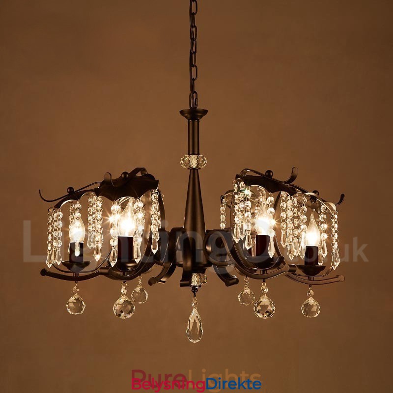 Industriell Stil Stålbelysning Butikk Pendellysekrone