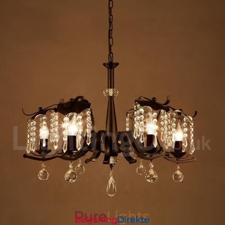 Industriell Stil Stålbelysning Butikk Pendellysekrone