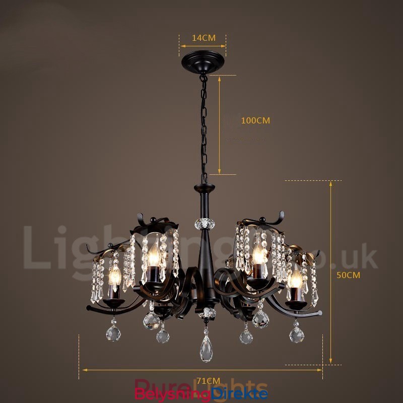 Industriell Stil Stålbelysning Butikk Pendellysekrone