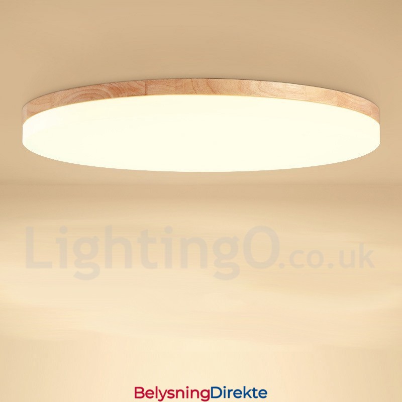 Nordisk Rund Taklampe Enkel Moderne Lampe I Heltre Ultratynn Taklampe