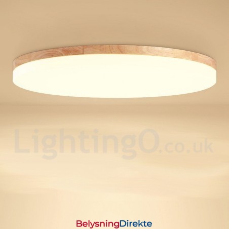 Nordisk Rund Taklampe Enkel Moderne Lampe I Heltre Ultratynn Taklampe