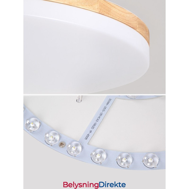 Nordisk Rund Taklampe Enkel Moderne Lampe I Heltre Ultratynn Taklampe