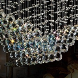 Moderne, Samtidskrone, Innfelt Anheng, Krystallregndråpelys