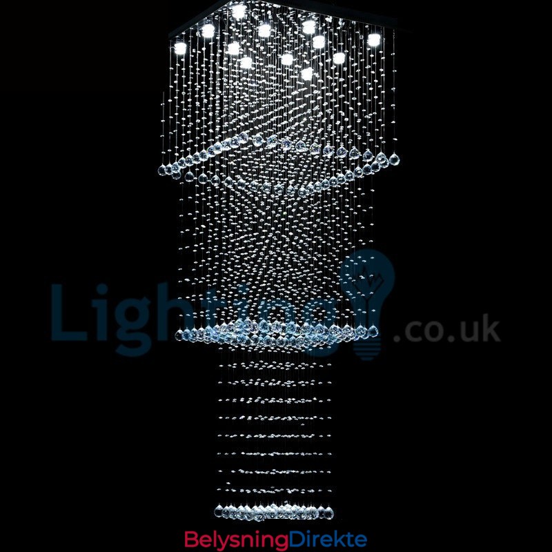 Moderne, Samtidskrone, Innfelt Anheng, Krystallregndråpelys