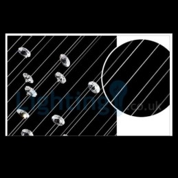 Moderne, Samtidskrone, Innfelt Anheng, Krystallregndråpelys