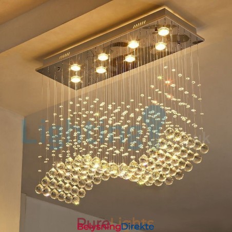 Moderne, Samtidskrone, Innfelt Anheng, Krystallregndråpelys