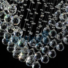 Moderne, Samtidskrone, Innfelt Anheng, Krystallregndråpelys