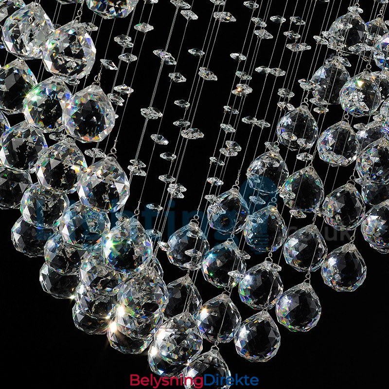 Moderne, Samtidskrone, Innfelt Anheng, Krystallregndråpelys