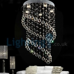 Moderne, Samtidskrone, Innfelt Anheng, Krystallregndråpelys