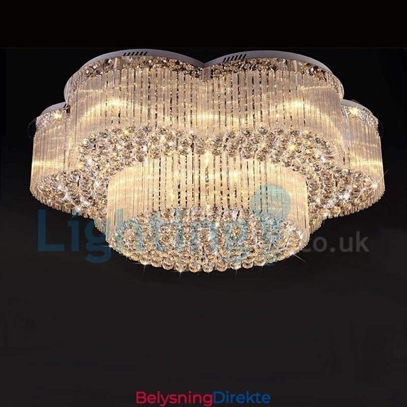 Moderne, Samtidskrone, Innfelt Anheng, Krystallregndråpelys