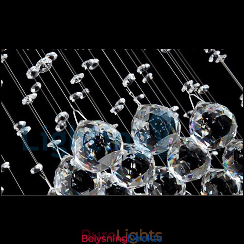 Moderne, Samtidskrone, Innfelt Anheng, Krystallregndråpelys