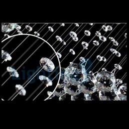 Moderne, Samtidskrone, Innfelt Anheng, Krystallregndråpelys