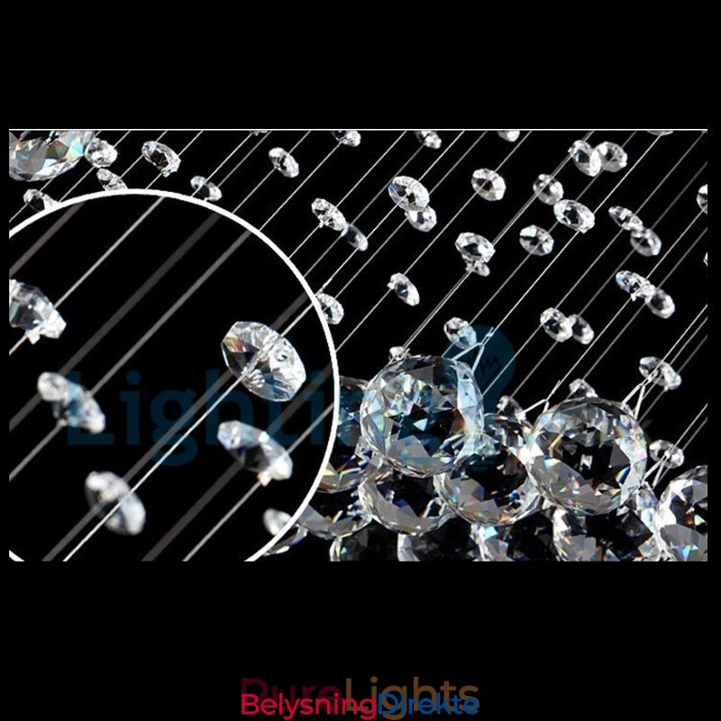 Moderne, Samtidskrone, Innfelt Anheng, Krystallregndråpelys