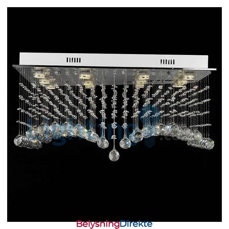 Moderne, Samtidskrone, Innfelt Anheng, Krystallregndråpelys