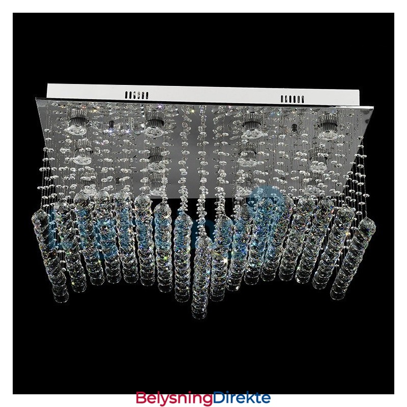 Moderne, Samtidskrone, Innfelt Anheng, Krystallregndråpelys