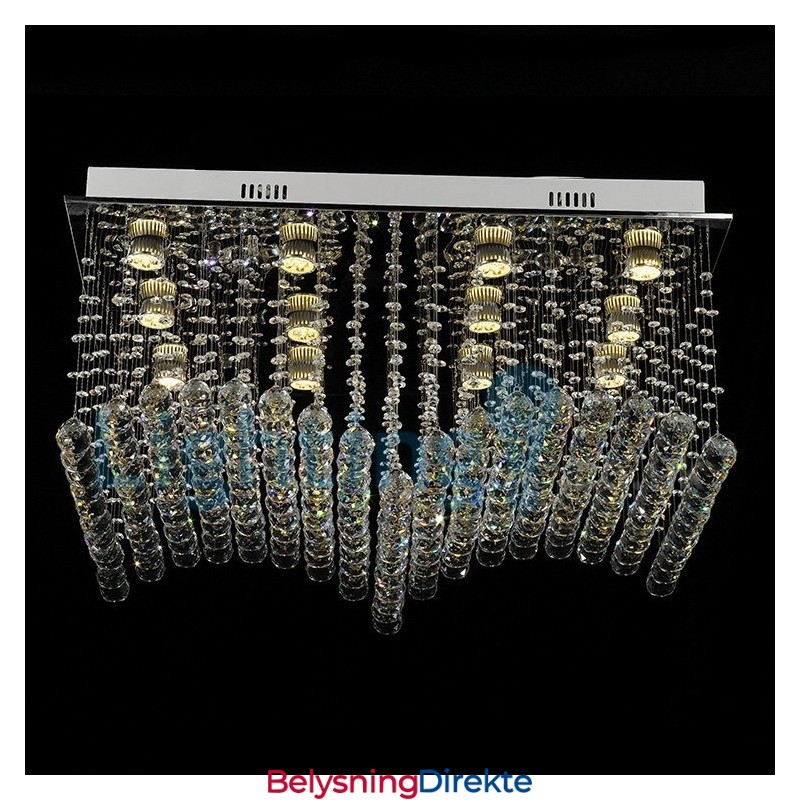 Moderne, Samtidskrone, Innfelt Anheng, Krystallregndråpelys