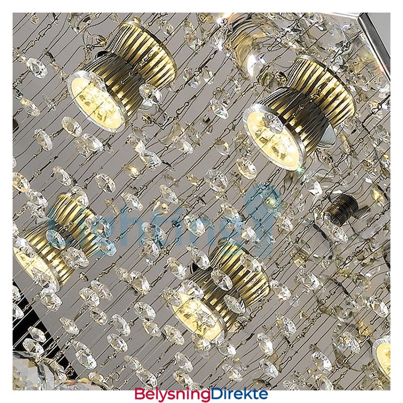 Moderne, Samtidskrone, Innfelt Anheng, Krystallregndråpelys