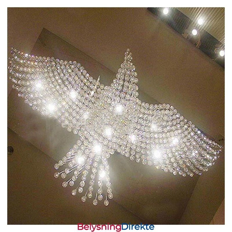 Moderne, Samtidskrone, Innfelt Anheng, Krystallregndråpelys