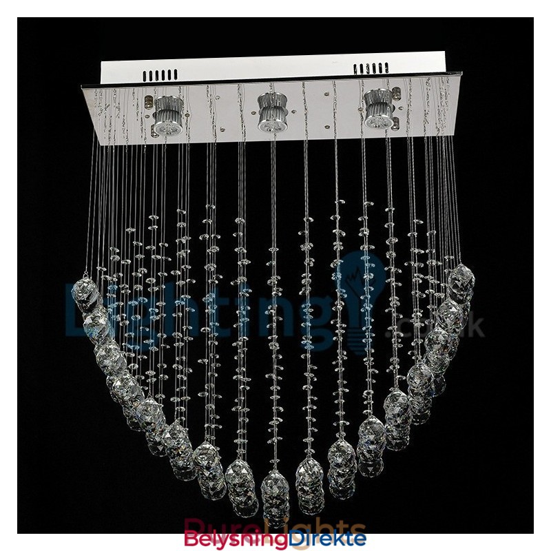 Moderne, Samtidskrone, Innfelt Anheng, Krystallregndråpelys