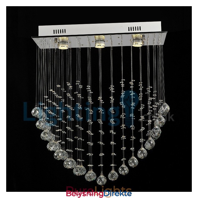 Moderne, Samtidskrone, Innfelt Anheng, Krystallregndråpelys