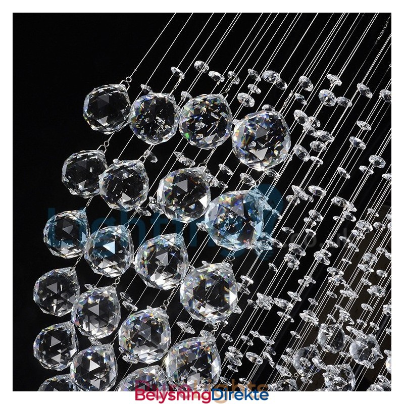 Moderne, Samtidskrone, Innfelt Anheng, Krystallregndråpelys