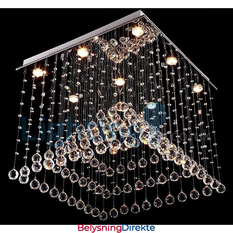 Moderne, Samtidskrone, Innfelt Anheng, Krystallregndråpelys