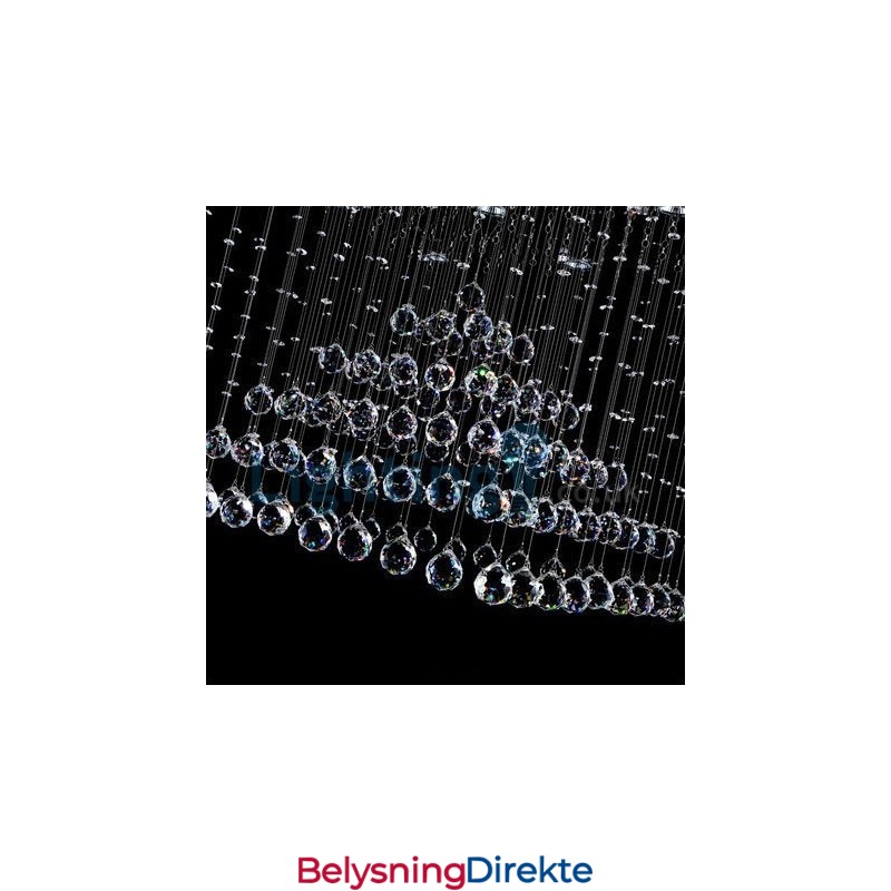 Moderne, Samtidskrone, Innfelt Anheng, Krystallregndråpelys