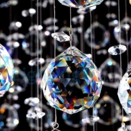 Moderne, Samtidskrone, Innfelt Anheng, Krystallregndråpelys