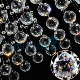 Moderne, Samtidskrone, Innfelt Anheng, Krystallregndråpelys