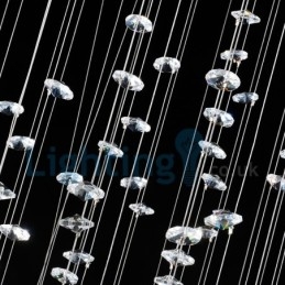 Moderne, Samtidskrone, Innfelt Anheng, Krystallregndråpelys