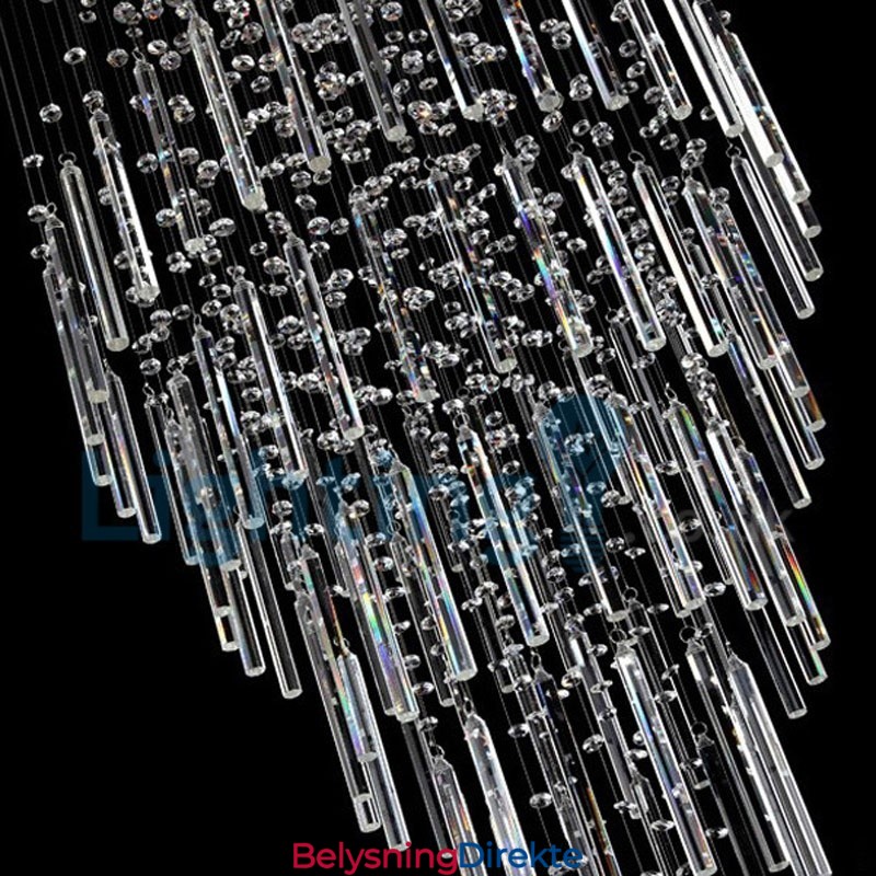 Moderne, Samtidskrone, Innfelt Anheng, Krystallregndråpelys