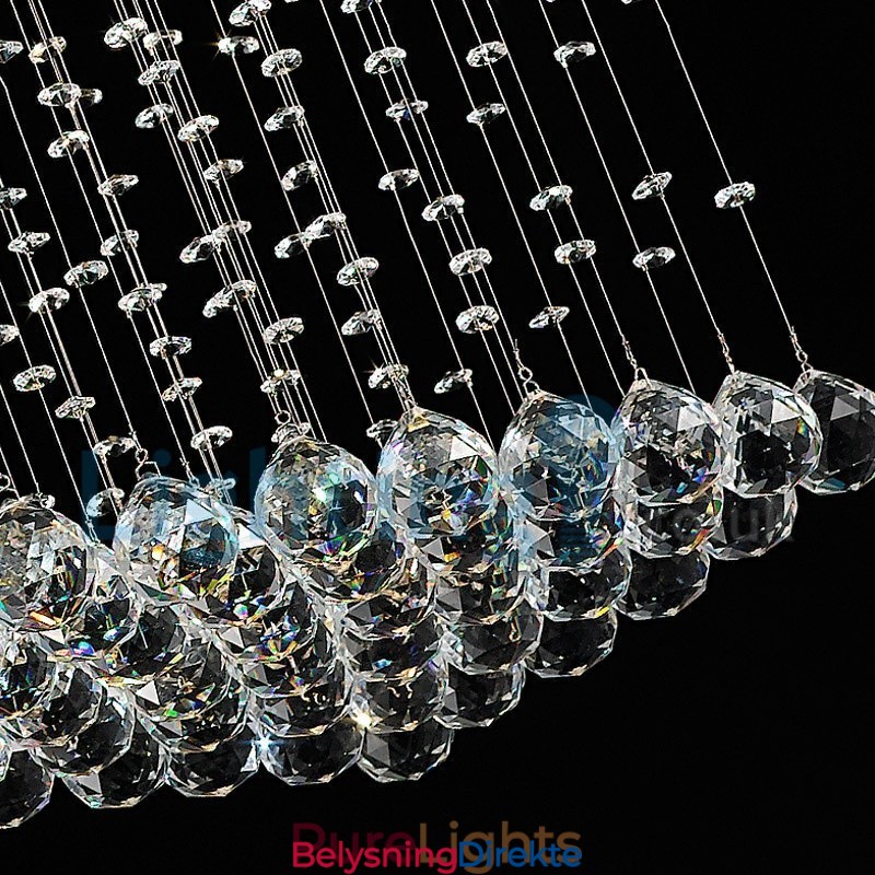 Moderne, Samtidskrone, Innfelt Anheng, Krystallregndråpelys