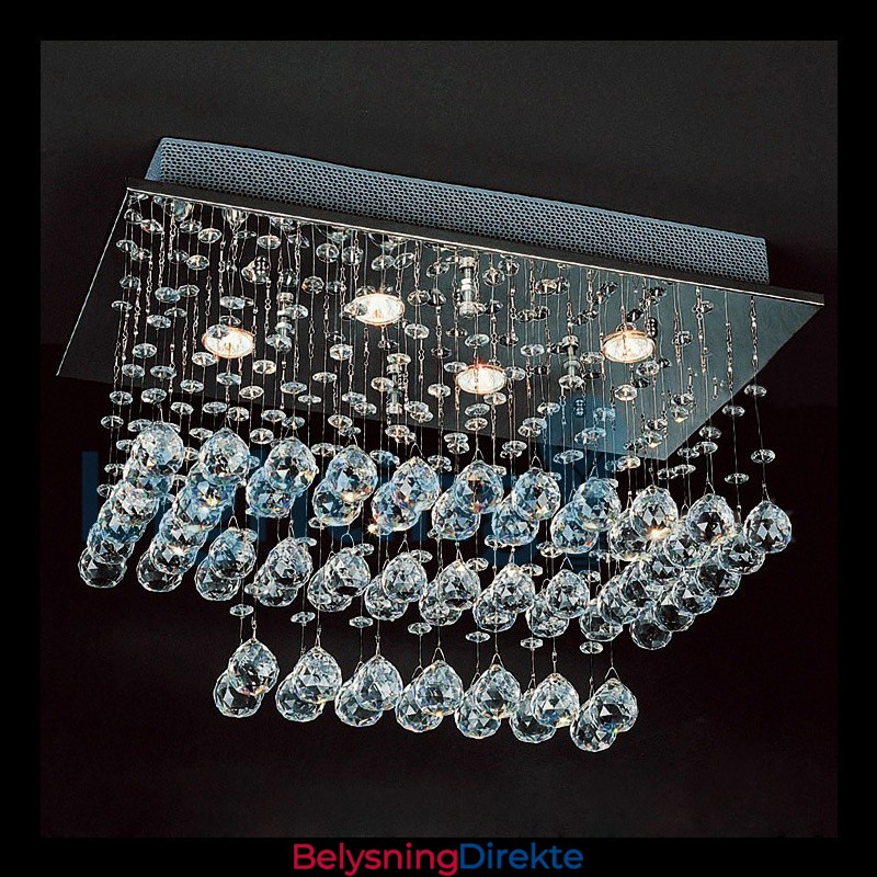 Moderne, Samtidskrone, Innfelt Anheng, Krystallregndråpelys