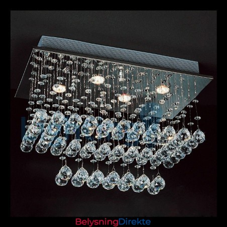 Moderne, Samtidskrone, Innfelt Anheng, Krystallregndråpelys