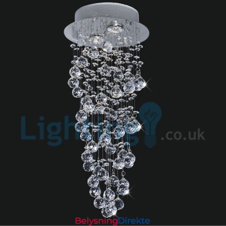 Moderne, Samtidskrone, Innfelt Anheng, Krystallregndråpelys