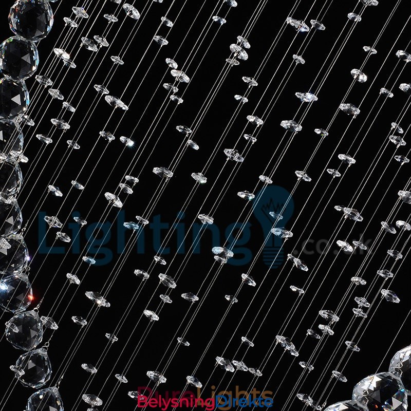 Moderne, Samtidskrone, Innfelt Anheng, Krystallregndråpelys