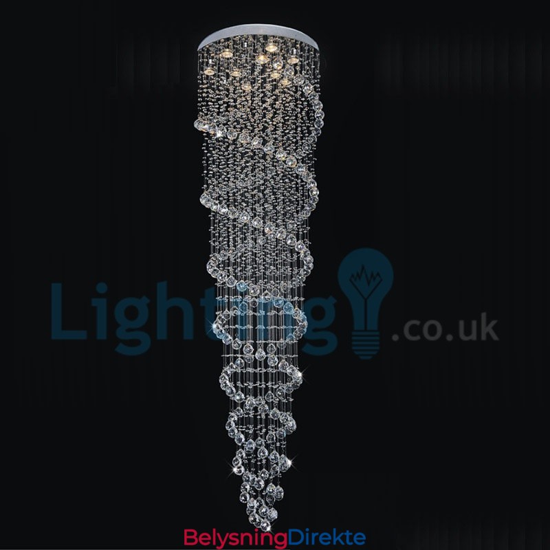 Moderne, Samtidskrone, Innfelt Anheng, Krystallregndråpelys