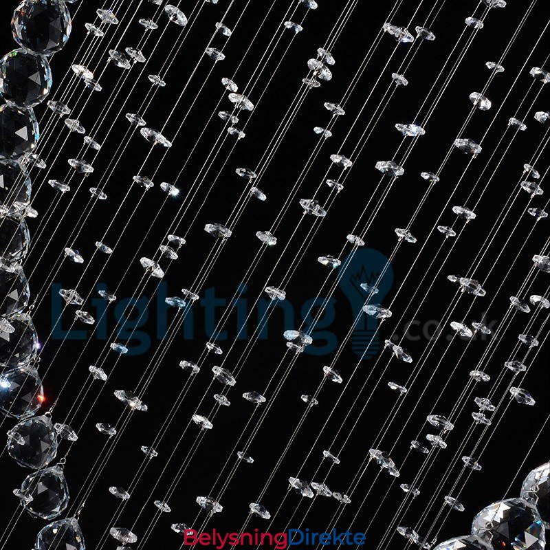 Moderne, Samtidskrone, Innfelt Anheng, Krystallregndråpelys