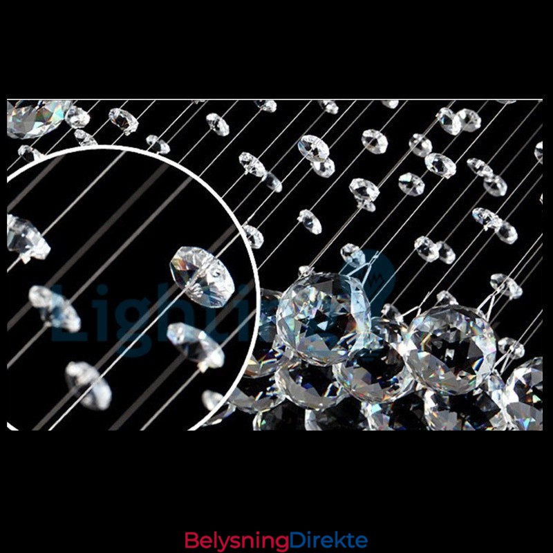 Moderne, Samtidskrone, Innfelt Anheng, Krystallregndråpelys