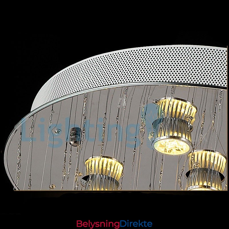 Moderne, Samtidskrone, Innfelt Anheng, Krystallregndråpelys