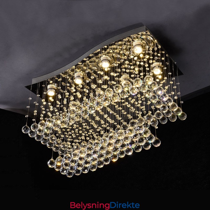 Moderne, Samtidskrone, Innfelt Anheng, Krystallregndråpelys