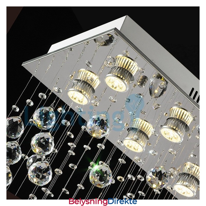 Moderne, Samtidskrone, Innfelt Anheng, Krystallregndråpelys