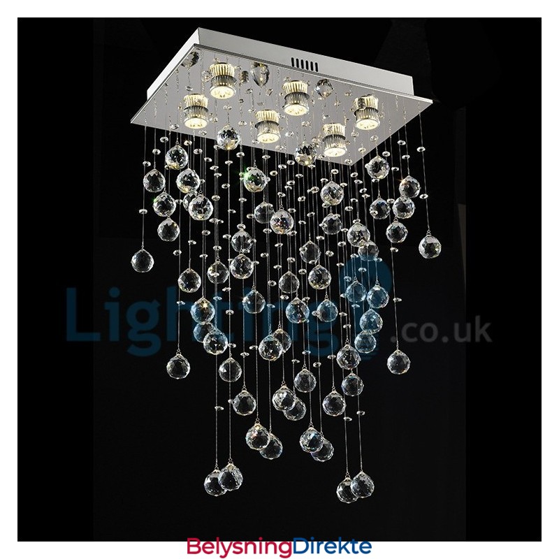 Moderne, Samtidskrone, Innfelt Anheng, Krystallregndråpelys