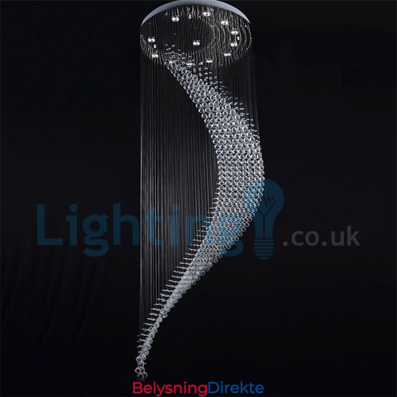 Moderne, Samtidskrone, Innfelt Anheng, Krystallregndråpelys