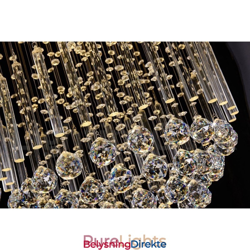 Moderne, Samtidskrone, Innfelt Anheng, Krystallregndråpelys